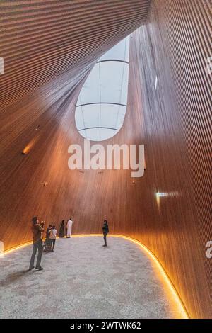 DUBAI, VAE - 28. OKTOBER 2021: Finnischer Pavillon auf der Expo 2020 in Dubai, Vereinigte Arabische Emirate. Stockfoto