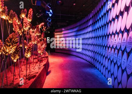 DUBAI, VAE - 30. OKTOBER 2021: Syrischer Pavillon auf der Expo 2020 in Dubai, Vereinigte Arabische Emirate. Stockfoto