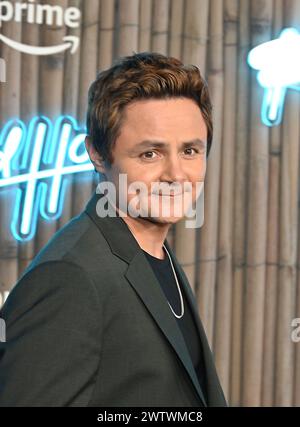 Arturo Castro nimmt am 19. März 2024 an der New Yorker Premiere von „Roadhouse“ im Jazz im Lincoln Center in New York Teil. Robin Platzer/ Twin Images/ Credit: SIPA USA/Alamy Live News Stockfoto