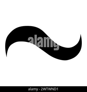 Symbol für abstrakte Vektorwellen auf weißem Hintergrund Stock Vektor