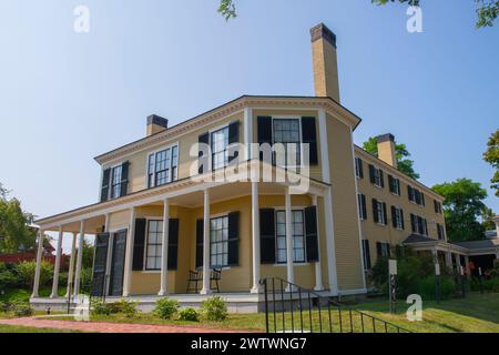 Das Plymouth Antiquarian House aka Hedge House wurde 1809 für William Hammatt erbaut. Das Haus befindet sich an der 126 Water Street im historischen Stadtzentrum von Stockfoto