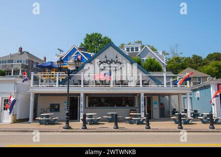 Pebbles Restaurant in der 76 Water Street im historischen Stadtzentrum von Plymouth, Massachusetts MA, USA. Stockfoto