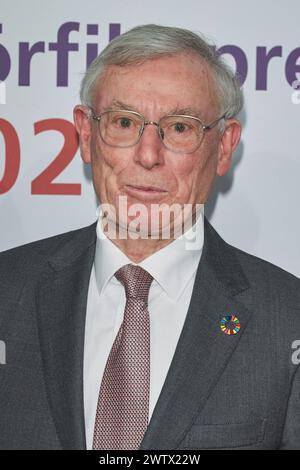 Horst Koehler Bundespraesident A.D. - Verleihung des 22.Deutschen Hoerfilmpreis 2024 in der Hauptstadtrepraesentanz der Deutschen Telekom in Berlin am 19.03.2024. 22. Deutscher Hoerfilmpreis 2024 *** Horst Koehler Bundespräsident A D Verleihung des 22 Deutschen Audiofilmpreises 2024 in der Stadtvertretung der Deutschen Telekom in Berlin am 19 03 2024 22 Deutscher Audiofilmpreis 2024 Stockfoto