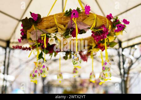 Illustration zum Thema Ostern/Ostermarkt. Im Bild: Alter Wiener Ostermarkt, aufgenommen am Dienstag, 19. März 2024, auf der Freyung in Wien, Österreich. - 20240319 PD2649 Credit: APA-PictureDesk/Alamy Live News Stockfoto