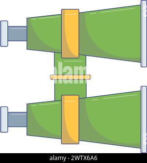 Farbenfrohes Binokularvektorsymbol Stock Vektor