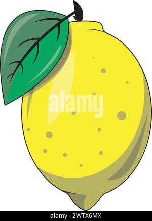 Frische Zitrone Symbol Vektor-Illustrationen Stock Vektor