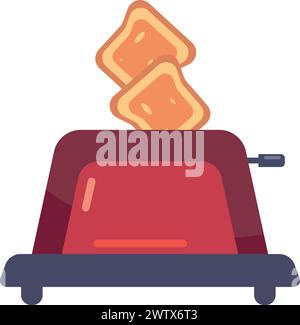 Toaster Icon, Toaster Vektor Art Illustration Stock Vektor