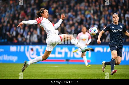 Bundesliga, Vonovia Ruhrstadion Bochum: VfL Bochum vs RB Leipzig; Yussuf Poulsen (RBL) Stockfoto