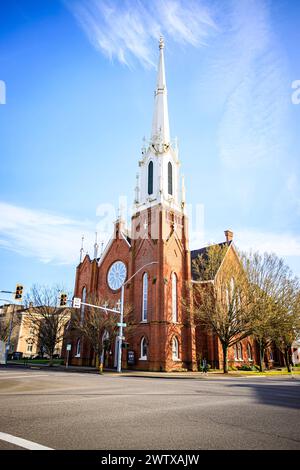 Die erste vereinte methodistische Kirche in Salem Stockfoto