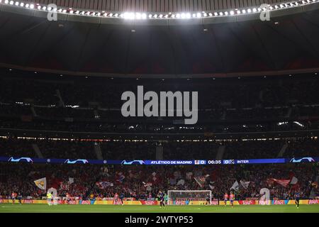 Madrid, Spanien. März 2024. Eine allgemeine Ansicht während des Spiels der UEFA Champions League in Estadio Metropolitano, Madrid. Der Bildnachweis sollte lauten: Jonathan Moscrop/Sportimage Credit: Sportimage Ltd/Alamy Live News Stockfoto