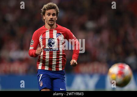 Madrid, Spanien. März 2024. Antoine Griezmann von Atletico Madrid während des Spiels der UEFA Champions League in Estadio Metropolitano, Madrid. Der Bildnachweis sollte lauten: Jonathan Moscrop/Sportimage Credit: Sportimage Ltd/Alamy Live News Stockfoto