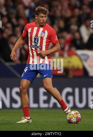 Madrid, Spanien. März 2024. Marcos Llorente von Atletico Madrid während des Spiels der UEFA Champions League in Estadio Metropolitano, Madrid. Der Bildnachweis sollte lauten: Jonathan Moscrop/Sportimage Credit: Sportimage Ltd/Alamy Live News Stockfoto