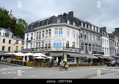 Blick auf das Stadtzentrum von Spa in den belgischen Ardennen Stockfoto