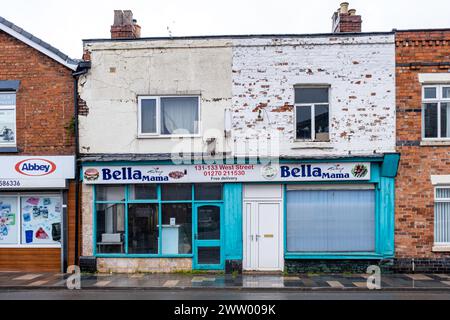 Bella Mama Döner Kebab zum Mitnehmen in Crewe Cheshire Großbritannien Stockfoto