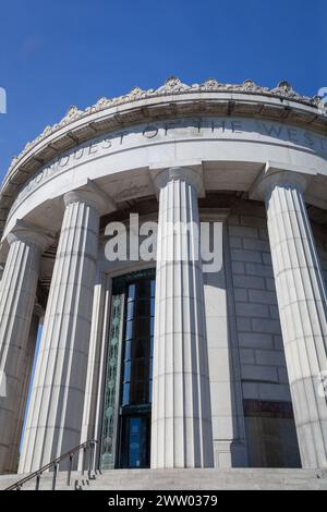 Das George Rogers Clark Memorial Rotunda in Vincennes, Indiana, Stockfoto