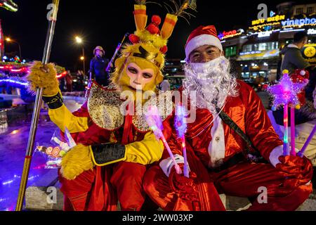 Weihnachten in da Lat Vietnam Stockfoto