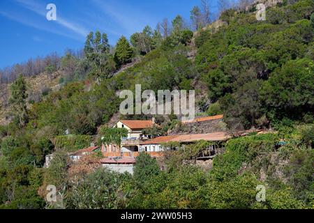 Portugal, Bezirk Coimbra, in der Nähe von Colmeal, Quinta das Águias (traditionelles portugiesisches Bauerngut) Stockfoto