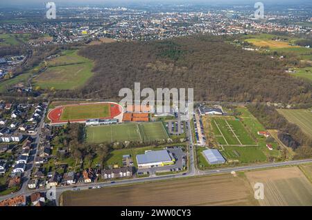 Luftbild, HSC Hammer Sportzentrum Sportanlage, Fußballstadion, Tennisplätze und Bogensportzentrum, Pilsholz Waldgebiet, Stadtbezirk Rhynern, Hamm, Ruhrgebiet, Nordrhein-Westfalen, Deutschland ACHTUNGxMINDESTHONORARx60xEURO *** Luftansicht, HSC Hammer Sportzentrum Sportanlage, Fußballstadion, Tennisplätze und Bogenschießzentrum, Waldgebiet Pilsholz, Bezirk Rhynern, Hamm, Ruhrgebiet, Nordrhein-Westfalen, Deutschland ATTENTIONxMINDESTHONORARx60xEURO Stockfoto