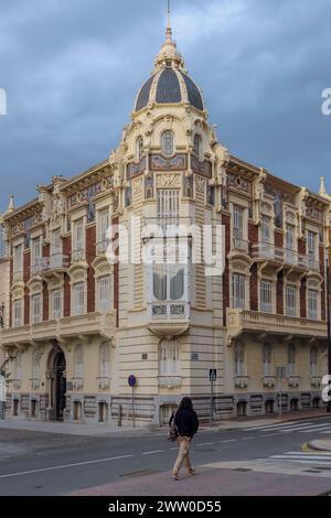 MURAM, das Regionalmuseum für Moderne Kunst, ist ein Museum für zeitgenössische Kunst auf der Plaza de la Merced in der spanischen Stadt Cartagena, Region Murcia Stockfoto