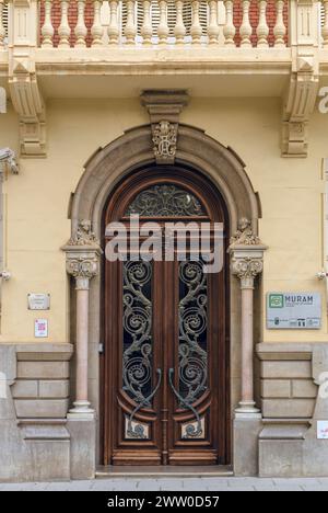 MURAM, das Regionalmuseum für Moderne Kunst, ist ein Museum für zeitgenössische Kunst auf der Plaza de la Merced in der spanischen Stadt Cartagena, Region Murcia Stockfoto