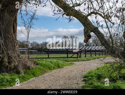 Belvoir Vale RDA Centre (Reiten für den Behindertenverband) - Colston Bridge Farm, Nottinghamshire Stockfoto