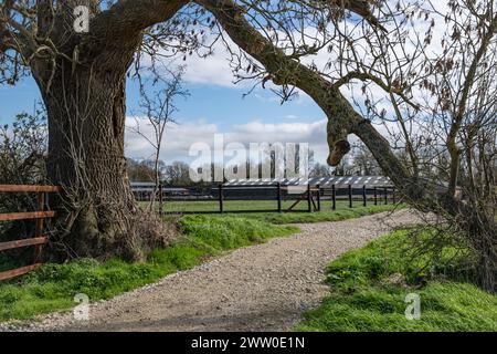 Belvoir Vale RDA Centre (Reiten für den Behindertenverband) - Colston Bridge Farm, Nottinghamshire Stockfoto