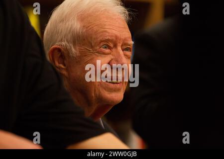 Jimmy Carter Unterzeichnet Books Stockfoto