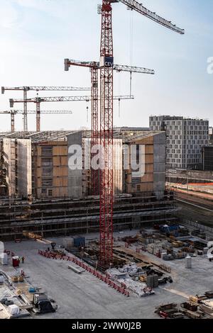 Mailand, Italien. März 2024. Scalo di Porta Romana Cantiere Villaggio OlimpicoMilano, Italia - Cronaca Mercoledì, Marzo 20, 2024. (Foto di Marco Ottico/Lapresse) Porta Romana Hafen Olympisches Dorf Baustelle Mailand, Italien - Nachrichten Mittwoch, 20. März 2024. (Foto: Marco Ottico/Lapresse) Credit: LaPresse/Alamy Live News Stockfoto