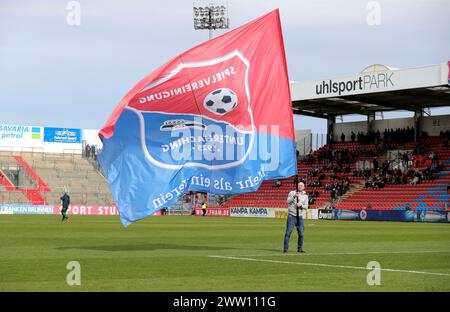 Unterhaching, Deutschland. März 2024. firo: 10.03.2024, Fußball, 3. Liga, 3. Bundesliga, Saison 2023/2024, 29. Spieltag SpVgg Unterhaching - MSV Duisburg 1:0. SpVgg Unterhaching, Haching, Ableger, allgemein, Funktion, Quelle: dpa/Alamy Live News Stockfoto