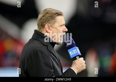 München, Deutschland. März 2024. firo : 05.03.2024, Fußball, Champions League, Saison 2023/2024, Achtelfinale, FC Bayern München - Lazio Rom 3:0, Peter Schmeichel, Halbfigur, Credit: dpa/Alamy Live News Stockfoto