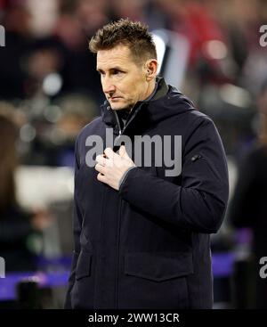 München, Deutschland. März 2024. firo : 05.03.2024, Fußball, Champions League, Saison 2023/2024, Achtelfinale, FC Bayern München - Lazio Rom 3:0, Miroslav Klose, Halbfigur, Credit: dpa/Alamy Live News Stockfoto