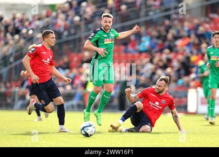 Unterhaching, Deutschland. März 2024. firo: 10.03.2024, Fußball, 3. Liga, 3. Bundesliga, Saison 2023/2024, 29. Spieltag SpVgg Unterhaching - MSV Duisburg, Jonas Michelbrink, MSV Duisburg, MSV Duisburg, ganze Figur, Credit: dpa/Alamy Live News Stockfoto