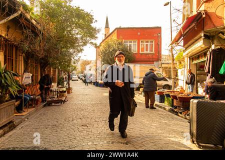 Istanbuliten leben täglich auf Princes Island, einem Archipel in der Nähe von Th City in der Türkei Stockfoto