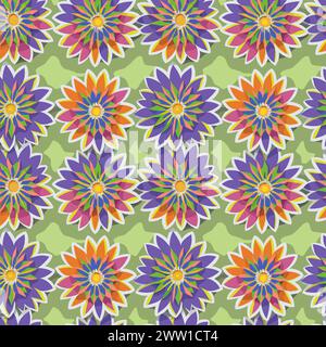 Blumenmuster mit Blättern. Blumensträuße Blumenkompositionen. Blumenmuster. Stock Vektor