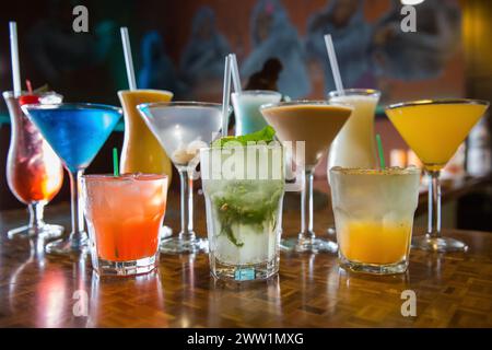 Cocktailkarte Stockfoto