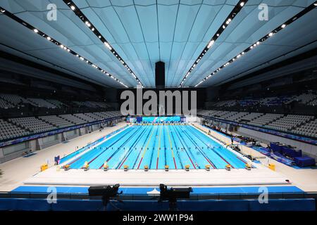 Tokyo Aquatics Centre, Tokio, Japan. März 2024. Allgemeine Ansicht, 19. MÄRZ 2024 - Schwimmen : 2024 repräsentative Auswahl für internationale Wettbewerbe im Tokyo Aquatics Centre, Tokio, Japan. Quelle: Yohei Osada/AFLO SPORT/Alamy Live News Stockfoto