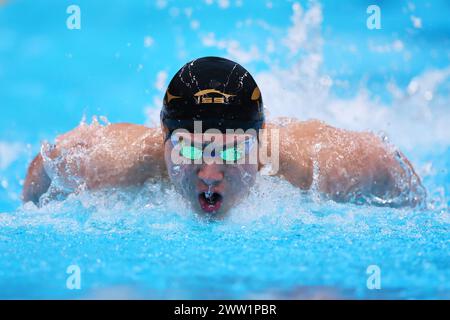 Tokyo Aquatics Centre, Tokio, Japan. März 2024. Daiki Tanaka, 20. MÄRZ 2024 - Schwimmen : 2024 Schwimmen repräsentative Auswahl für internationale Wettbewerbe Männer 200 m Schmetterlingswärme im Tokyo Aquatics Centre, Tokio, Japan. Quelle: Yohei Osada/AFLO SPORT/Alamy Live News Stockfoto