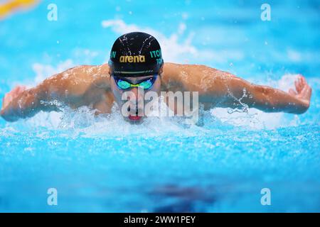 Tokyo Aquatics Centre, Tokio, Japan. März 2024. Tomoru Honda, 20. MÄRZ 2024 - Schwimmen : 2024 Schwimmen repräsentative Auswahl für internationale Wettbewerbe Männer 200 m Schmetterlingswärme im Tokyo Aquatics Centre, Tokio, Japan. Quelle: Yohei Osada/AFLO SPORT/Alamy Live News Stockfoto