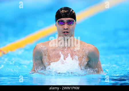 Tokyo Aquatics Centre, Tokio, Japan. März 2024. Yu Hanaguruma, 20. MÄRZ 2024 - Schwimmen : 2024 Schwimmen repräsentative Auswahl für internationale Wettkämpfe Männer 200 m Brusttemperatur im Tokyo Aquatics Centre, Tokio, Japan. Quelle: Yohei Osada/AFLO SPORT/Alamy Live News Stockfoto