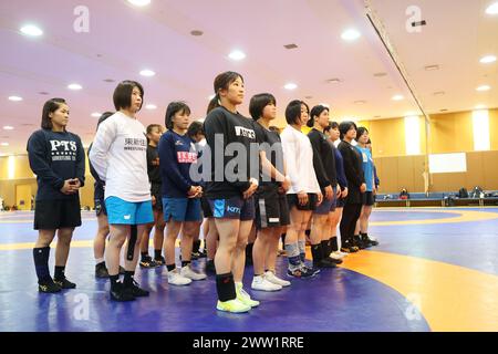 Ajinomoto National Training Center West, Tokio, Japan. März 2024. Allgemeine Ansicht, 19. MÄRZ 2024 - Wrestling : Japan Women's National Team Training Session im Ajinomoto National Training Center West, Tokio, Japan. Quelle: YUTAKA/AFLO SPORT/Alamy Live News Stockfoto