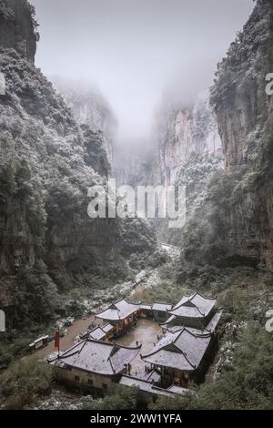 Drei natürlichen Brücken der Wulong Karst geologischer Park, UNESCO-Weltkulturerbe im wulong County, Chongqing, China, Asien Stockfoto