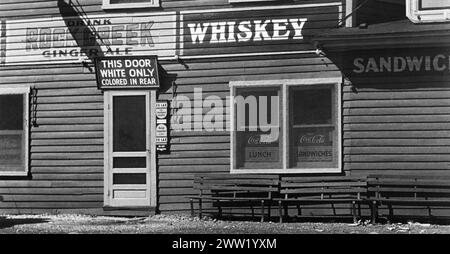 Jim Crow unterschreibt Stockfoto