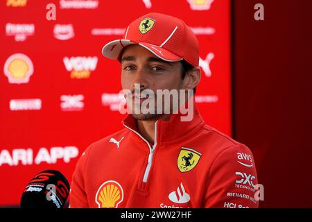 Melbourne, Australien. März 2024. 21.03.2024, Albert Park Circuit, Melbourne, FORMEL 1 ROLEX AUSTRALIAN GRAND PRIX 2024, im Bild Charles Leclerc (MCO), Scuderia Ferrari Credit: dpa/Alamy Live News Stockfoto