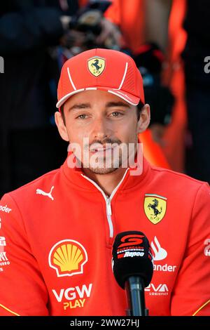 Melbourne, Australien. März 2024. 21.03.2024, Albert Park Circuit, Melbourne, FORMEL 1 ROLEX AUSTRALIAN GRAND PRIX 2024, im Bild Charles Leclerc (MCO), Scuderia Ferrari Credit: dpa/Alamy Live News Stockfoto