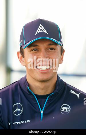 Melbourne, Australien. März 2024. 21. März 2024, Albert Park Circuit, Melbourne, FORMEL 1 ROLEX AUSTRALIAN GRAND PRIX 2024, im Bild Alexander Albon (GBR), Williams Racing Credit: dpa/Alamy Live News Stockfoto