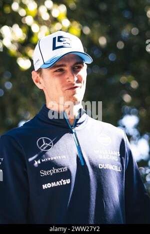 Melbourne, Australien. März 2024. Logan Sargeant (USA) Williams Racing. 21.03.2024. Formel-1-Weltmeisterschaft, Rd 3, Grand Prix Von Australien, Albert Park, Melbourne, Australien, Vorbereitungstag. Das Foto sollte lauten: XPB/Alamy Live News. Stockfoto