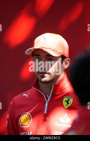 Melbourne, Australien. März 2024. 21.03.2024, Albert Park Circuit, Melbourne, FORMEL 1 ROLEX AUSTRALIAN GRAND PRIX 2024, im Bild Charles Leclerc (MCO), Scuderia Ferrari Credit: dpa/Alamy Live News Stockfoto