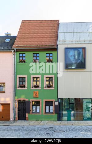 Karl-May-Haus, Außenansicht vom Museum und Geburtshaus von Karl May, Hohenstein-Ernstthal, Sachsen, Deutschland *** Karl-May-Haus, Außenansicht von t Stockfoto