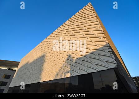 Die Architektur des Broad Museum in Downtown Los Angeles, Kalifornien Stockfoto