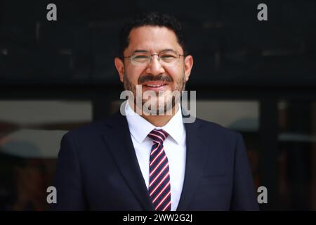 Nicht exklusiv: Der Regierungschef von Mexiko-Stadt, Martí Batres Guadarrama, weiht den Stadtpark Aztlán ein, der sich im zweiten Teil des befindet Stockfoto